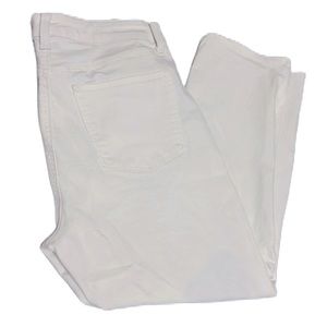 Women’s TALBOTS, Straight Crop Curvy, 5-Pocket, White, Size 6